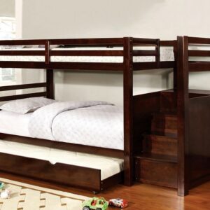 espresso wooden bunk bed