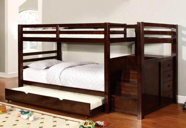 espresso wooden bunk bed