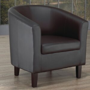 black pu tub chair